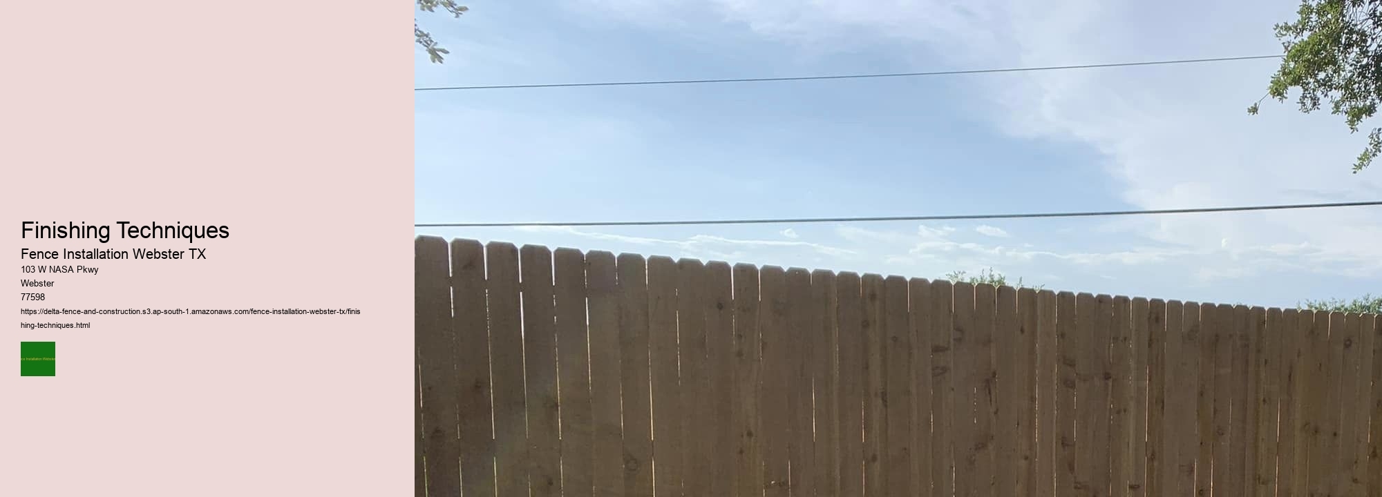 Finishing Techniques