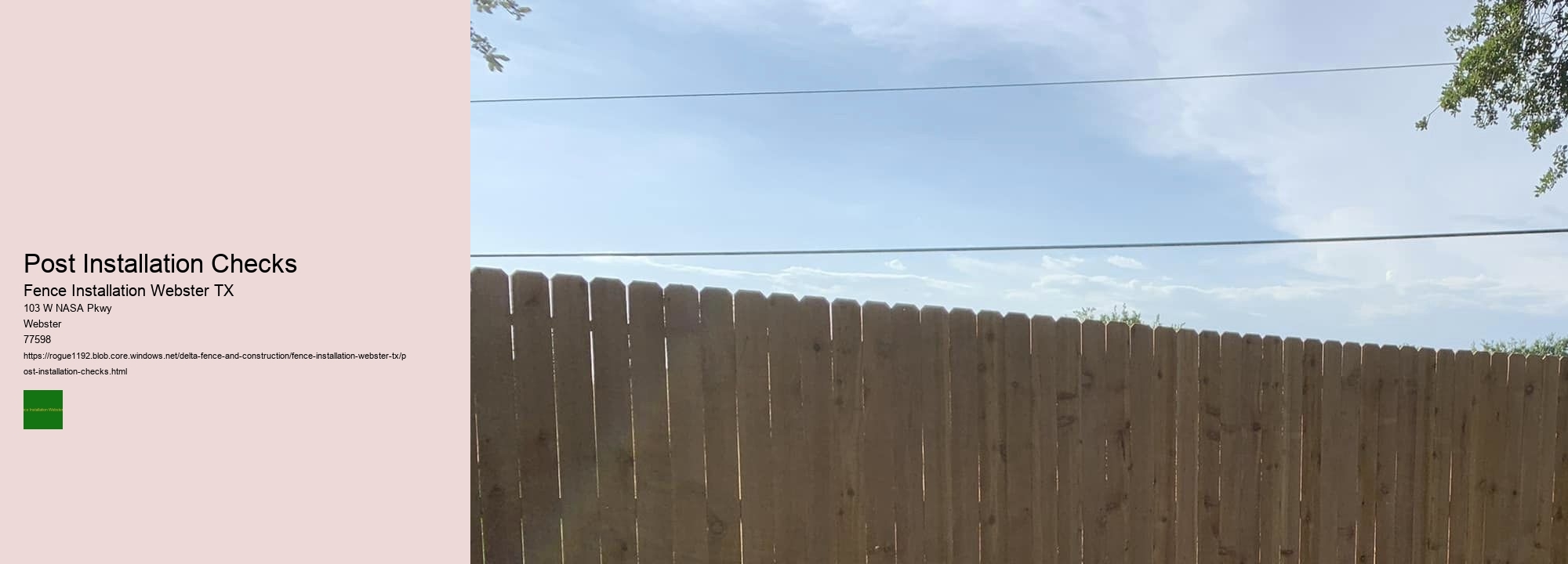 Post Installation Checks